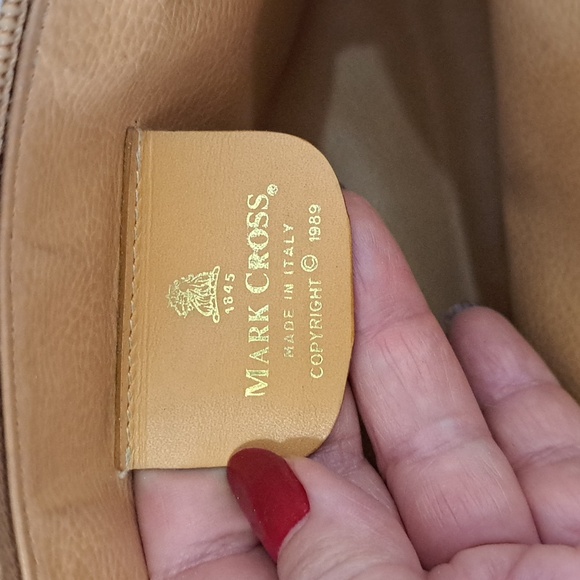 RARE Mark Cross Authentic Beautiful Vintage Purse Made in Italy with Copyright - Picture 10 of 12